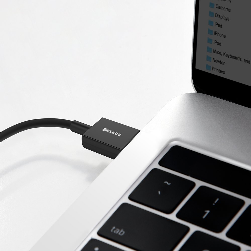 Aukščiausios Kokybės Laidas "huawei" Usb - Usb-c 11v / 6a Supercharge 2 M - Juodas