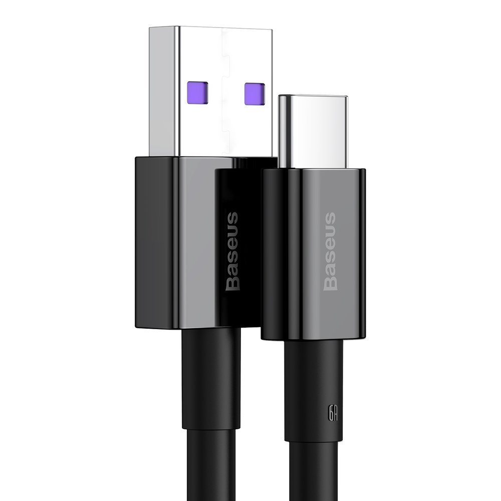 Aukščiausios Kokybės Laidas "huawei" Usb - Usb-c 11v / 6a Supercharge 2 M - Juodas