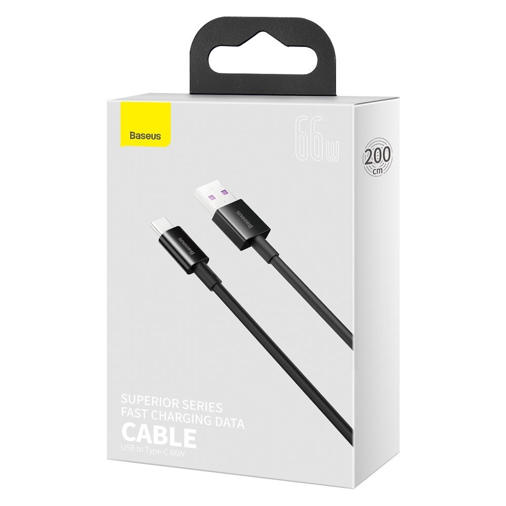 Aukščiausios Kokybės Laidas "huawei" Usb - Usb-c 11v / 6a Supercharge 2 M - Juodas