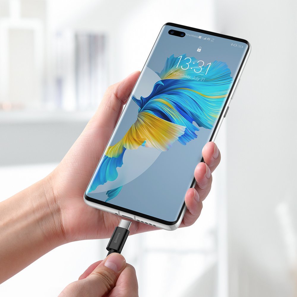 Aukščiausios Kokybės Laidas "huawei" Usb - Usb-c 11v / 6a Supercharge 2 M - Juodas