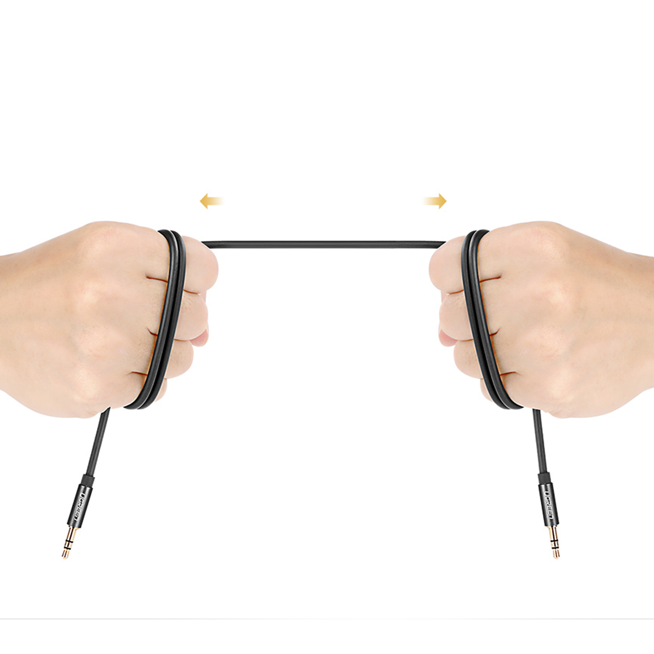 Garso Kabelis Aux Mini Jack 3,5 Mm 1 M - Juodas