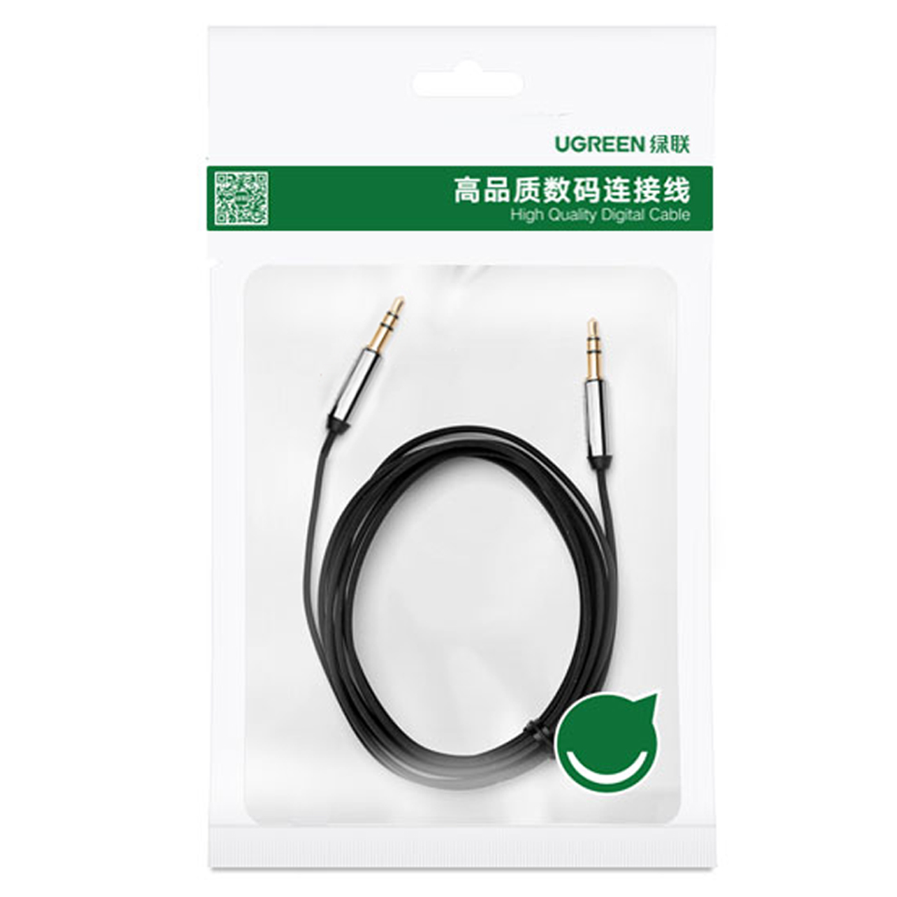 Garso Kabelis Aux Mini Jack 3,5 Mm 1 M - Juodas
