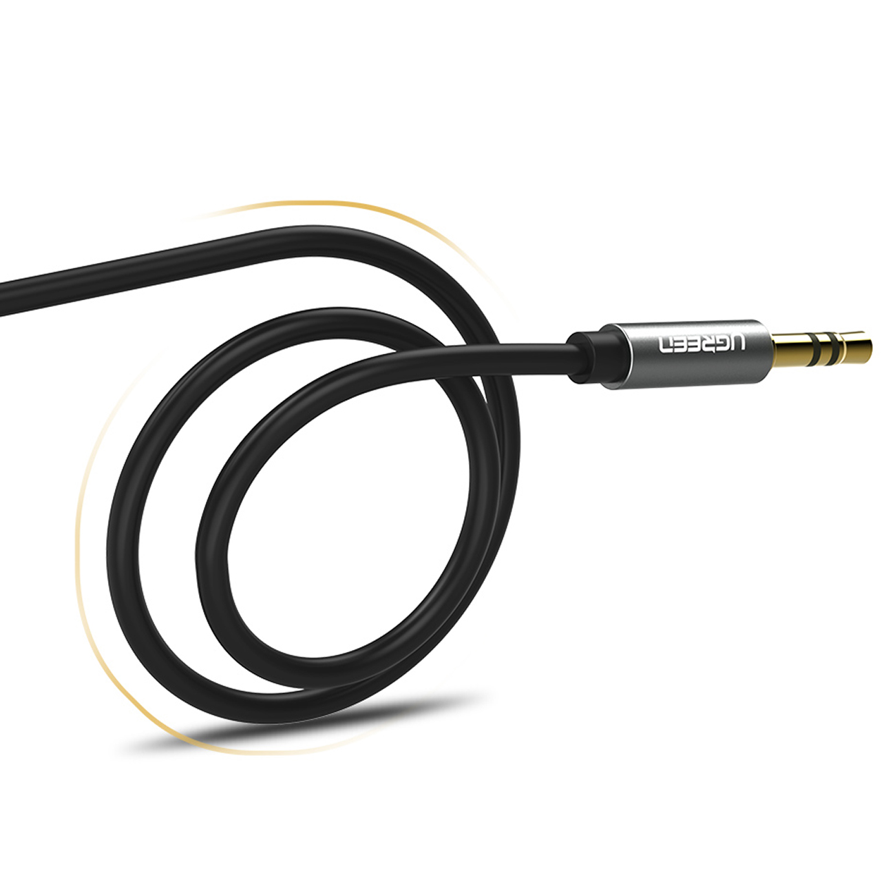Garso Kabelis Aux Mini Jack 3,5 Mm 1 M - Juodas