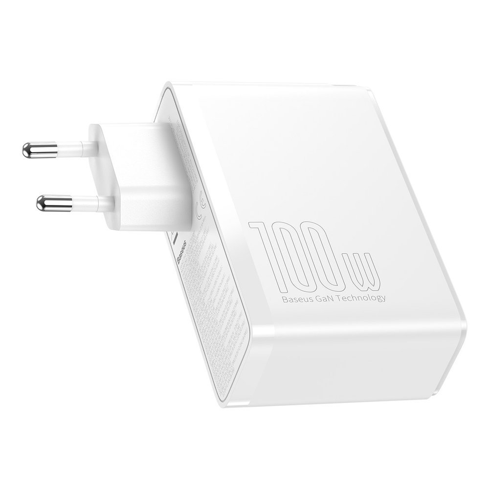 Gan2 Pro Usb Greitasis įkroviklis Usb-c Qc Pd 100w, Baltas