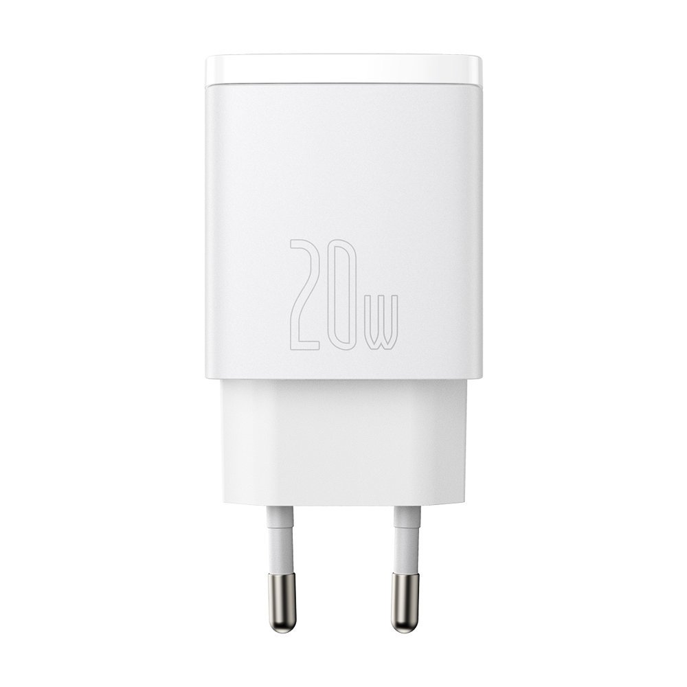 Kompaktiškas Usb-c 20w 3a Pd Qc 3.0 Greitasis įkroviklis, Baltas