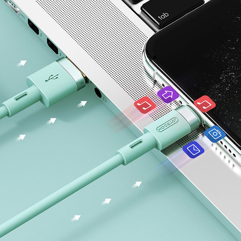 Kabelis Iphone Usb - Lightning 2.4a 1.2m Juodas