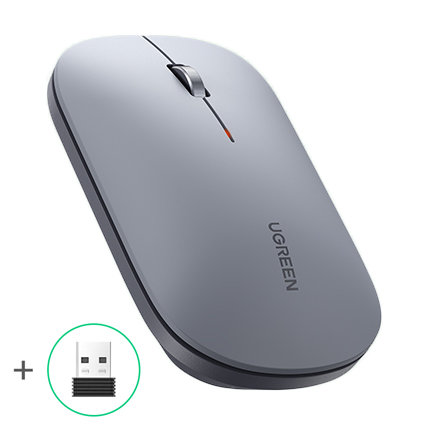 Patogi Belaidė Usb Kompiuterio Pelė Pilkos Spalvos