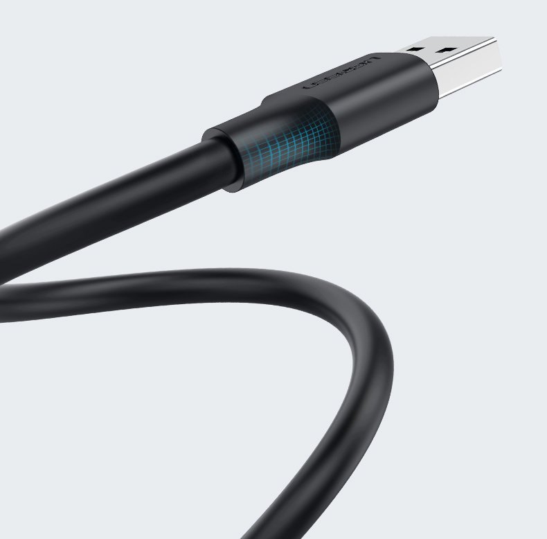 Kabelis Usb 2.0 Vyriškas 2 M Juodas