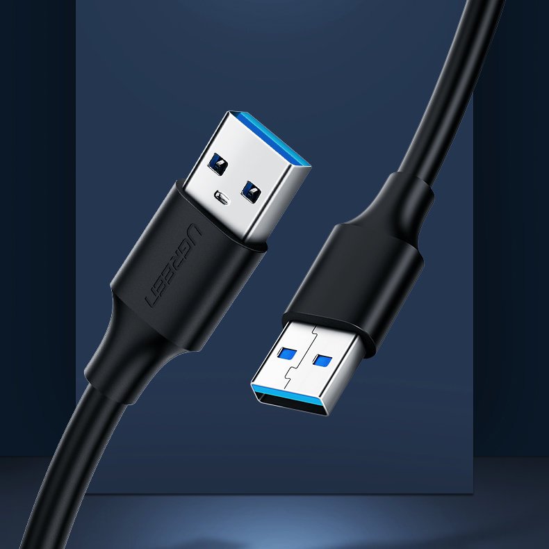 Kabelis Usb 2.0 Vyriškas 2 M Juodas