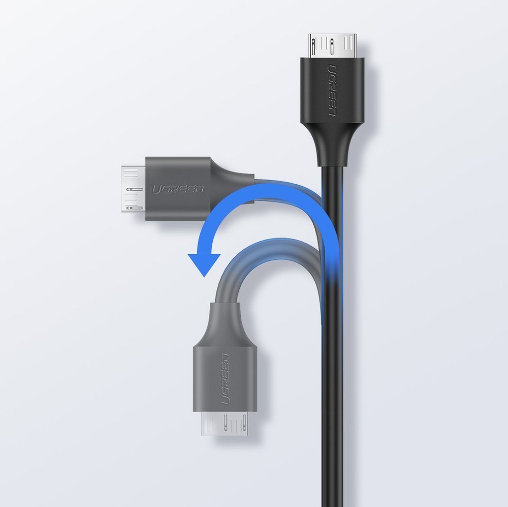 Kabelis Usb-c - Micro Usb-b Superspeed 3.0 1 M Juodas
