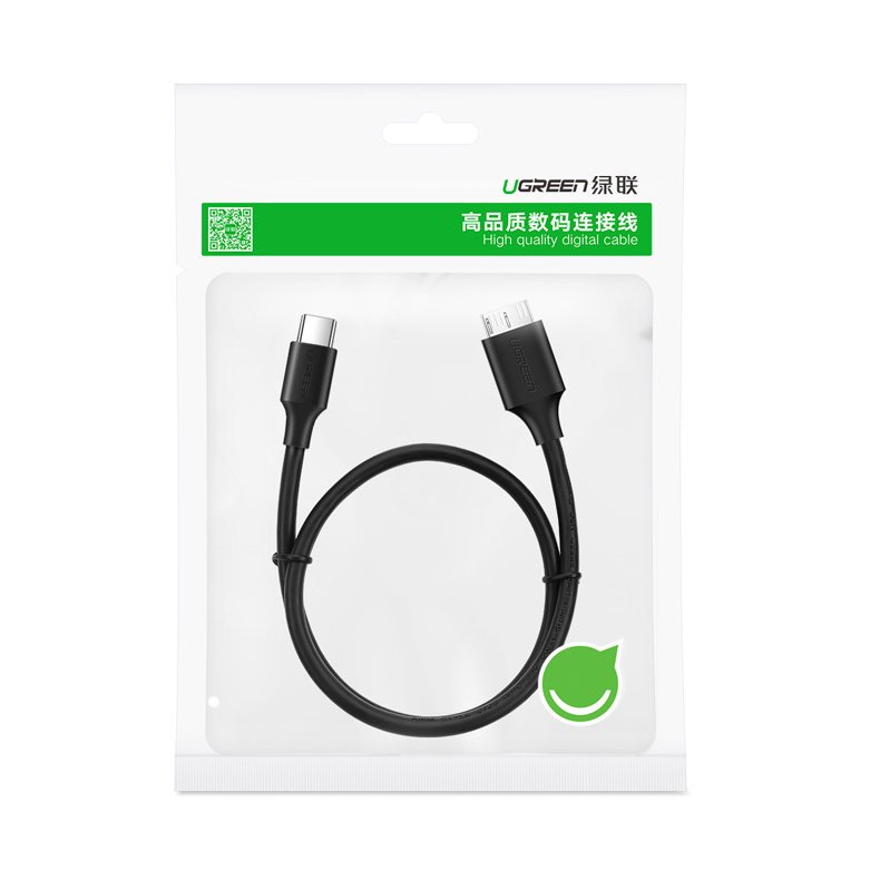 Kabelis Usb-c - Micro Usb-b Superspeed 3.0 1 M Juodas