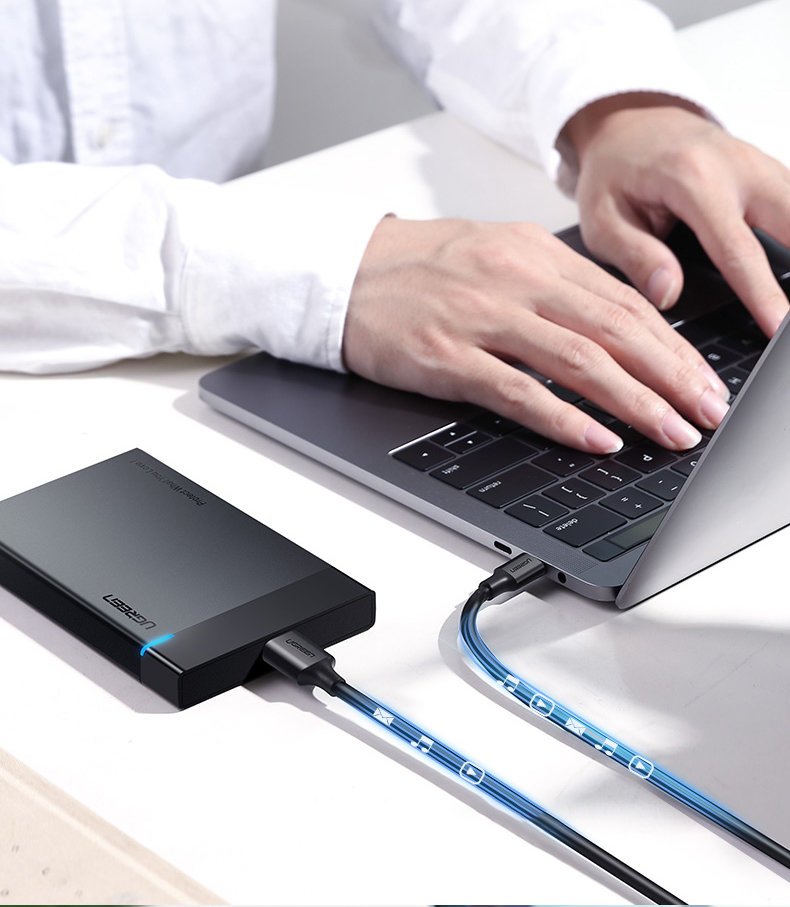 Kabelis Usb-c - Micro Usb-b Superspeed 3.0 1 M Juodas