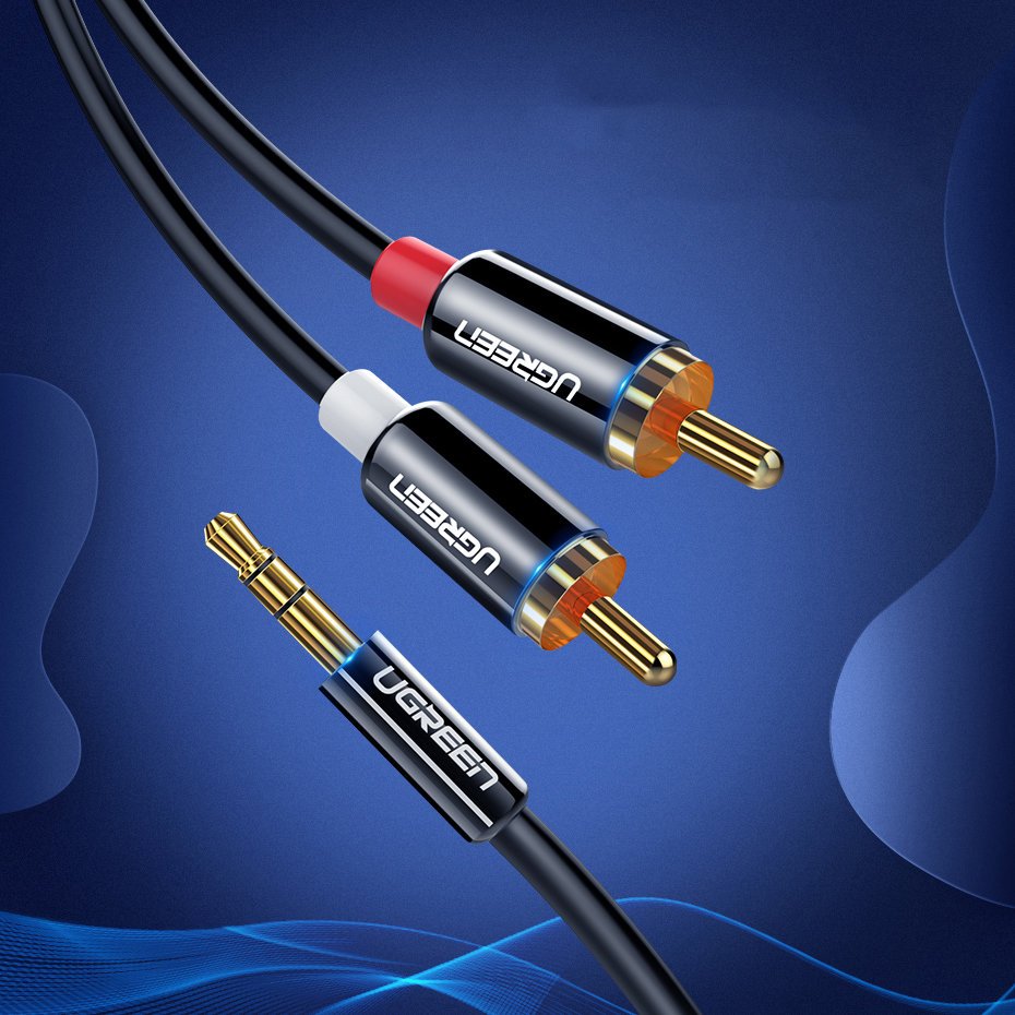 Garso Kabelis 3,5 Mm Mini Lizdas - 2rca 2 M Juodas