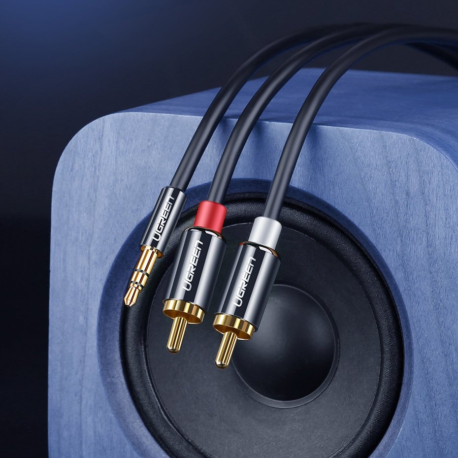 Garso Kabelis 3,5 Mm Mini Lizdas - 2rca 2 M Juodas