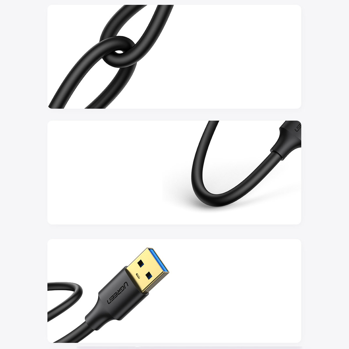 Kabelis Usb - Usb 3.2 3 M Juodas
