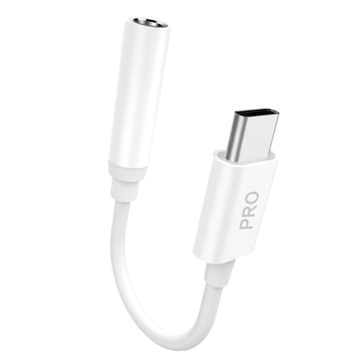 Garso Adapteris Ausinėms Iš Usb-c į 3,5 Mm Mini Lizdą, Baltas