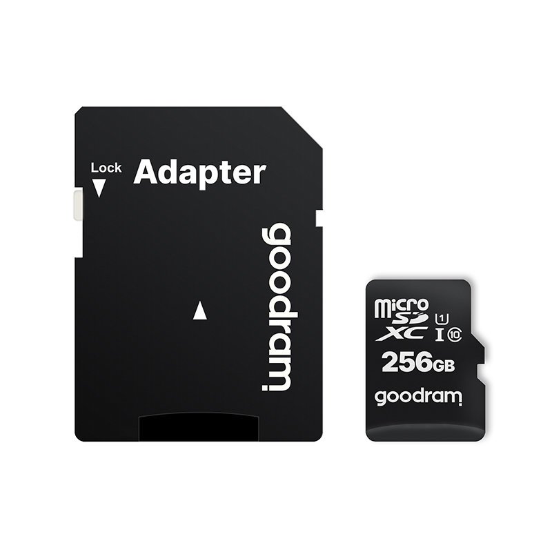 Mikrokortelė 256gb Micro Sd Xc Uhs-i 10 Klasės + Sd Adapteris