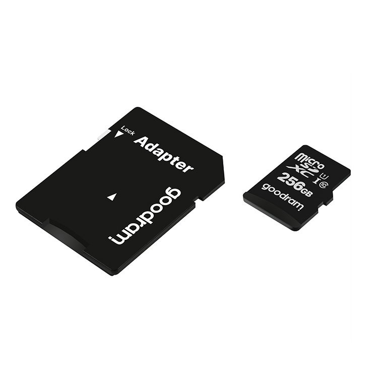 Mikrokortelė 256gb Micro Sd Xc Uhs-i 10 Klasės + Sd Adapteris