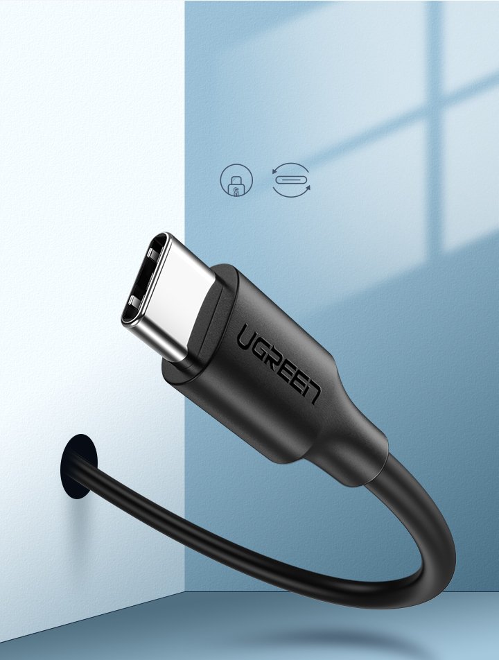 Kabelis Usb - Usb-c 2a 2 M Juodas
