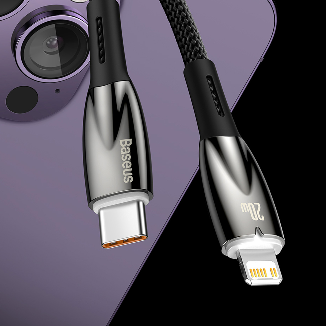 Greitasis įkrovimo Kabelis "iphone" Usb-c - "lightning" 480mb/s Pd 20w 1 M Baltas