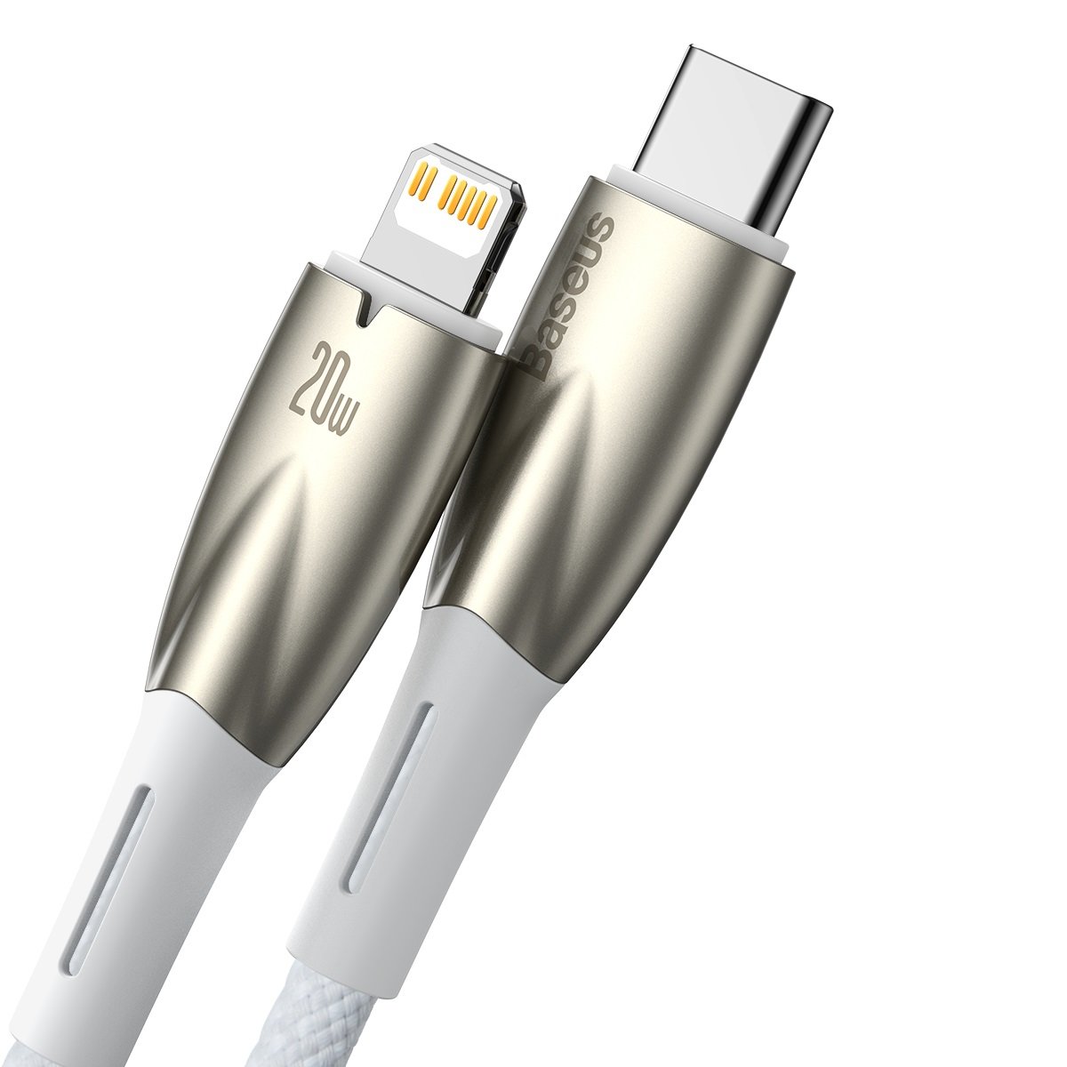 Greitasis įkrovimo Kabelis "iphone" Usb-c - "lightning" 480mb/s Pd 20w 1 M Baltas
