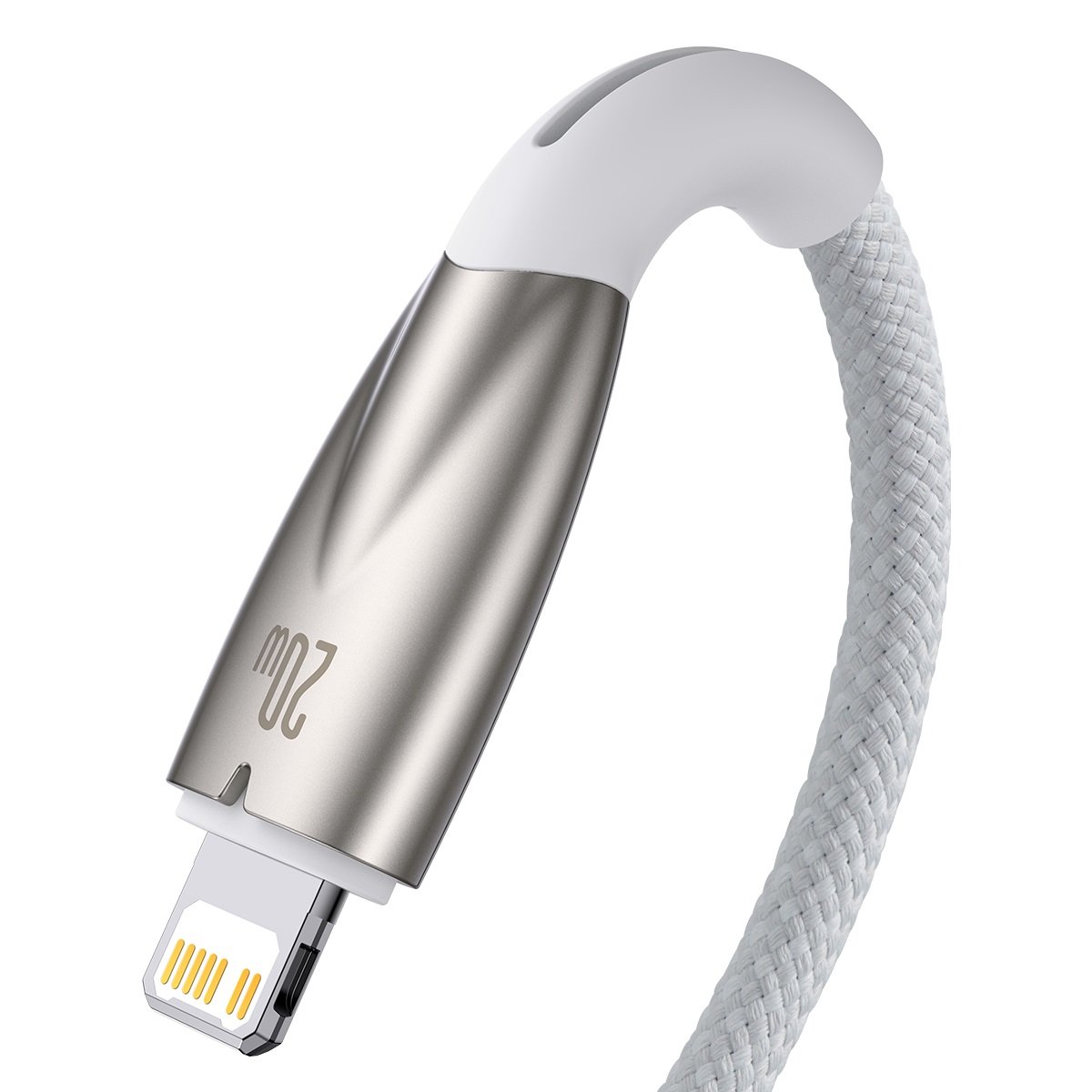 Greitasis įkrovimo Kabelis "iphone" Usb-c - "lightning" 480mb/s Pd 20w 1 M Baltas