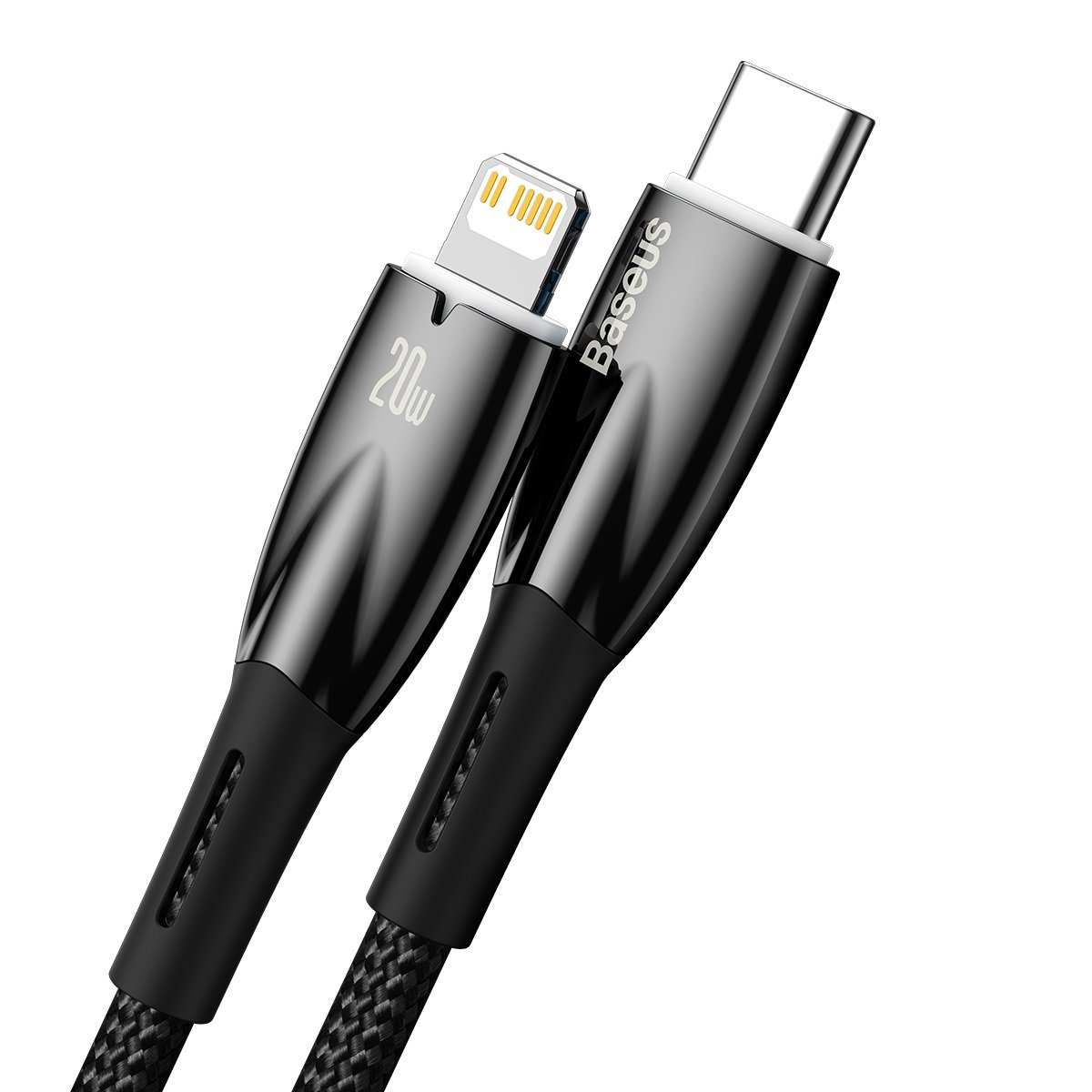 Greitasis įkrovimo Kabelis "iphone" Usb-c - "lightning" 480mb/s Pd 20w 2 M Juodas