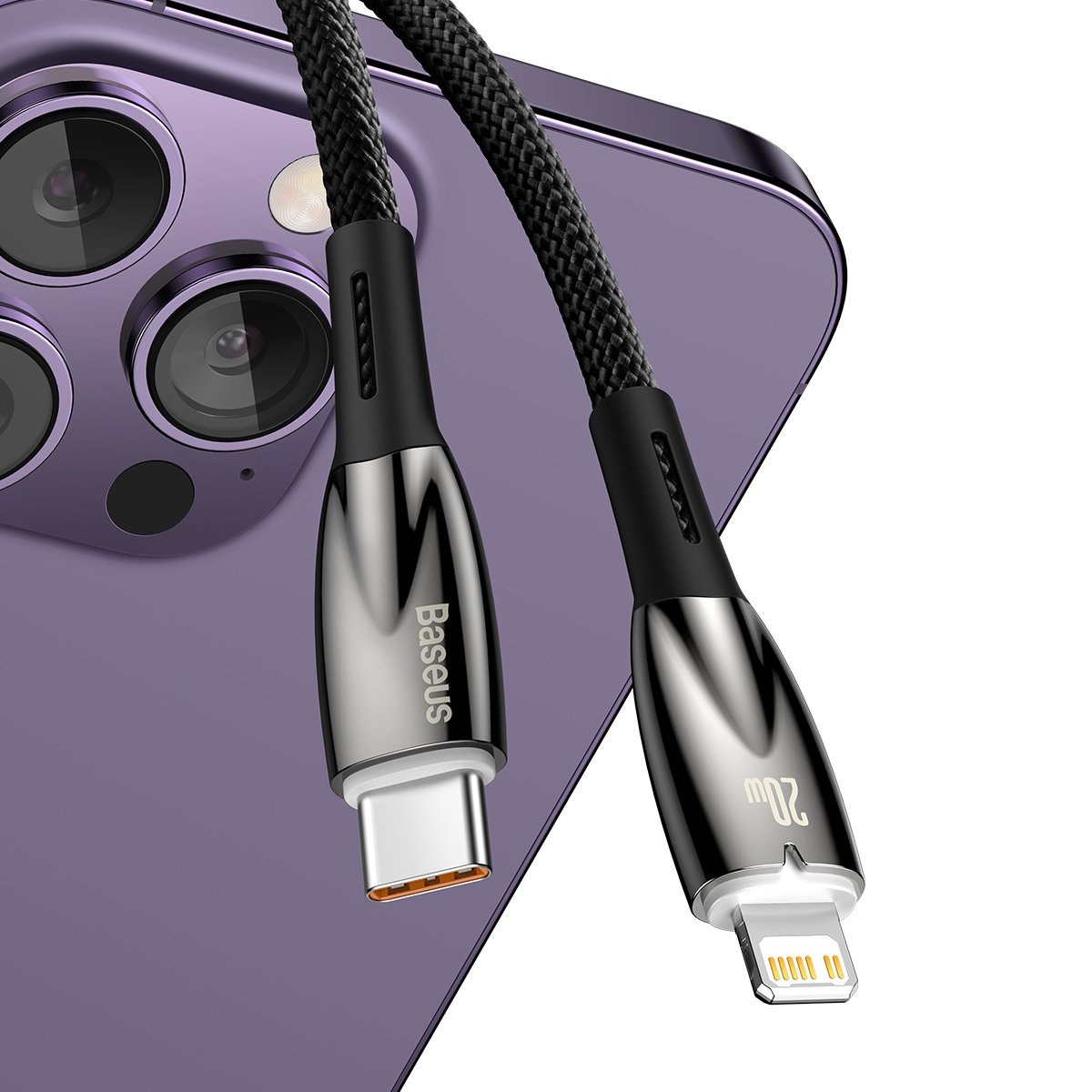Greitasis įkrovimo Kabelis "iphone" Usb-c - "lightning" 480mb/s Pd 20w 2 M Juodas