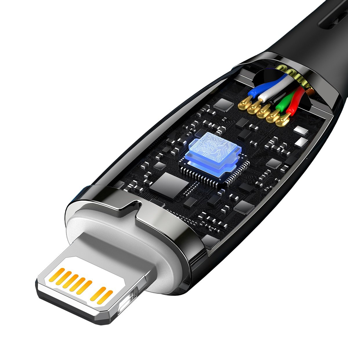 Greitasis įkrovimo Kabelis "iphone" Usb-c - "lightning" 480mb/s Pd 20w 2 M Juodas