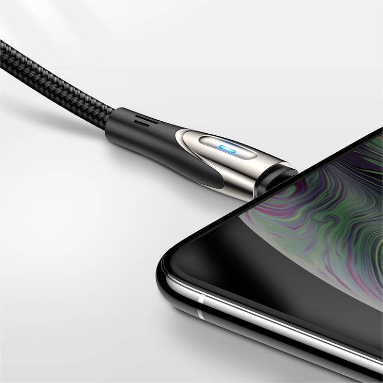 Greitojo įkrovimo Laidas "iphone" Usb-a - "lightning Sharp Series" 1,2 M Juodas