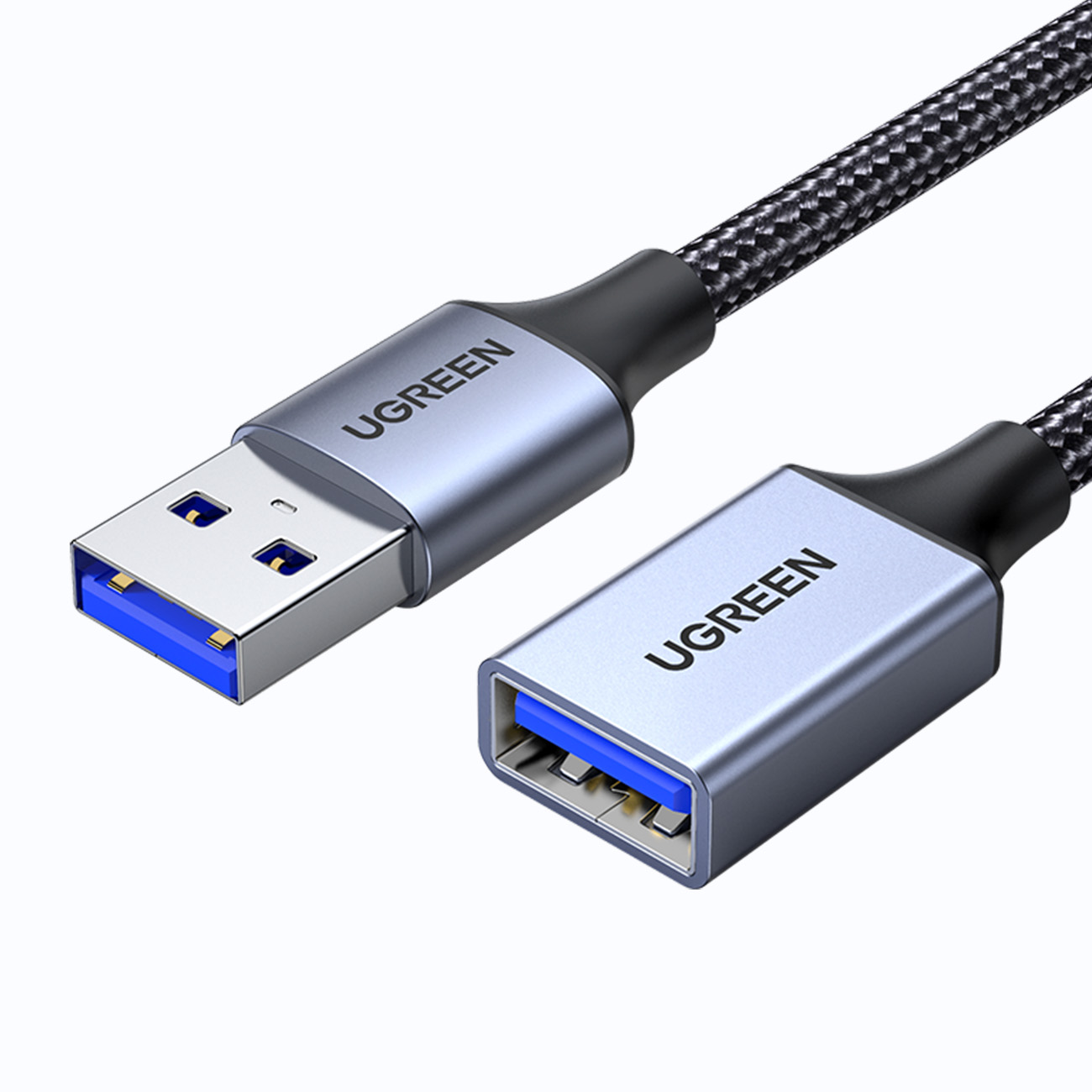 Patvarus Usb 3.0 5gb/s Kabelio Ilgintuvas 1 M Pilkos Spalvos
