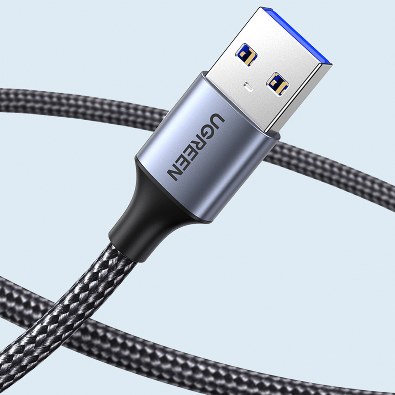 Patvarus Usb 3.0 5gb/s Kabelio Ilgintuvas 1 M Pilkos Spalvos