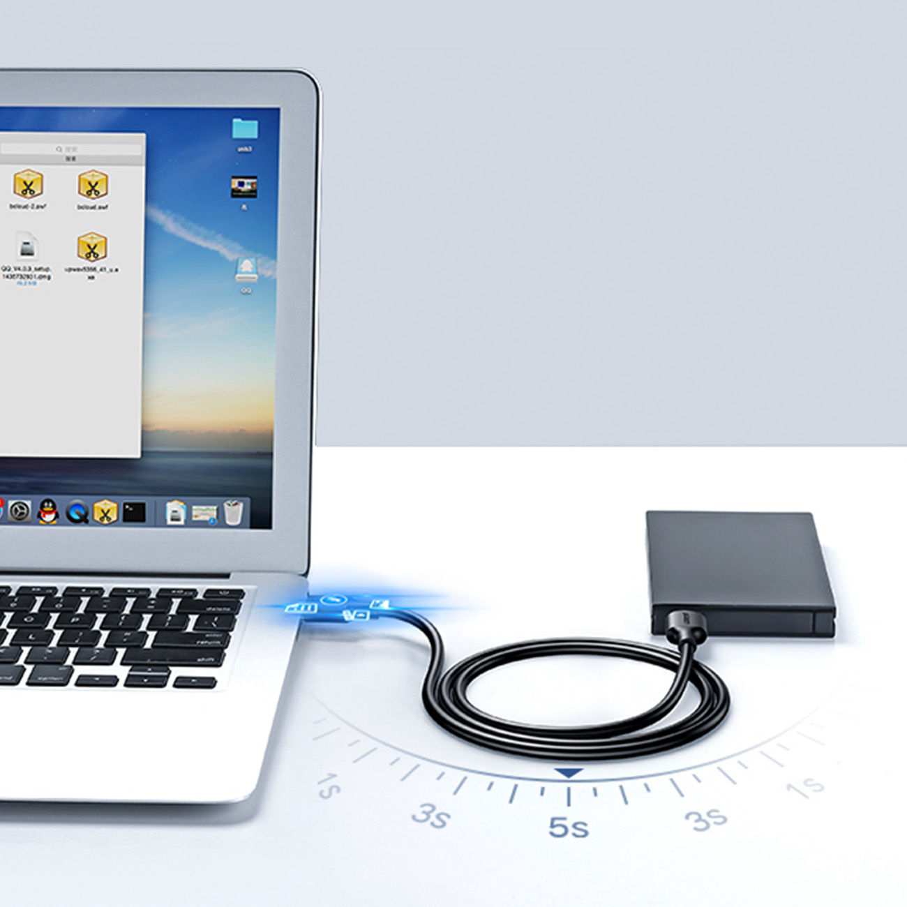 Lankstus Lankstus Usb 2.0 Kabelis 480mb/s 25cm Juodas