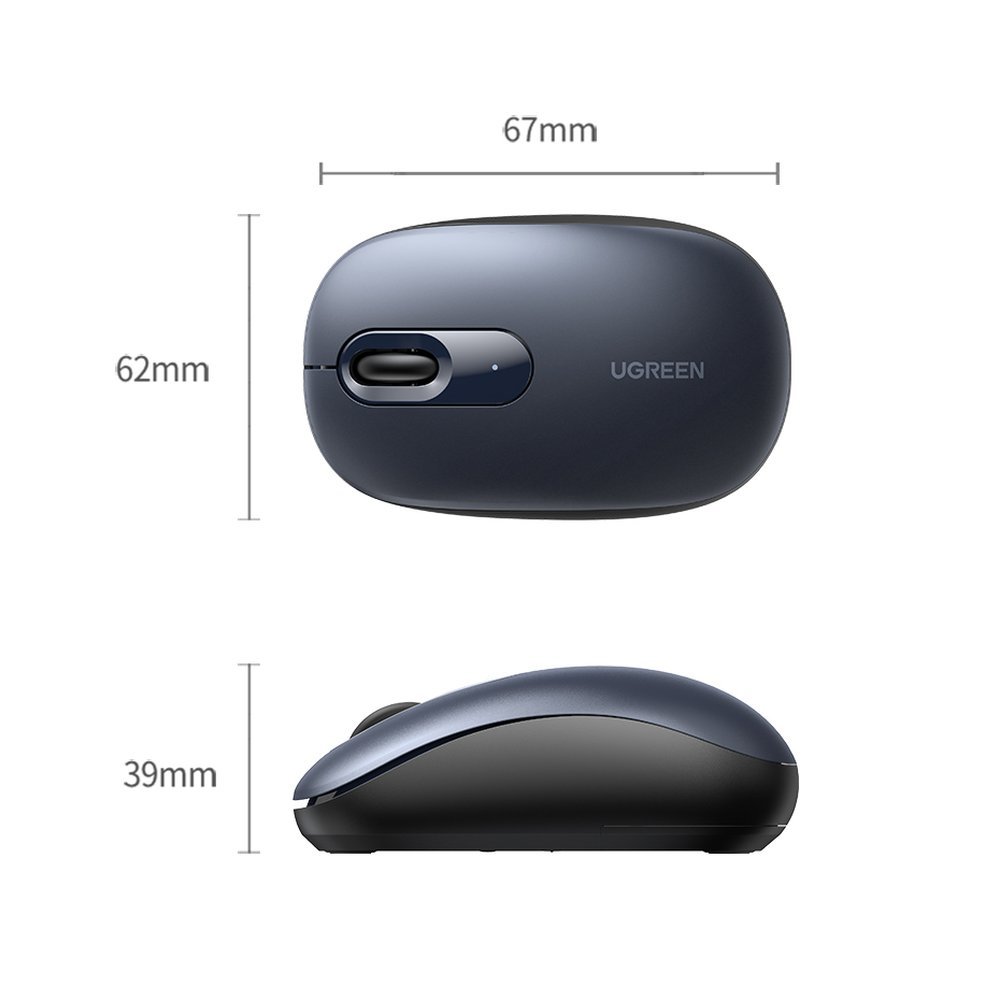 Belaidė Usb 2,4 Ghz Kompiuterio Pelė Tamsiai Mėlyna