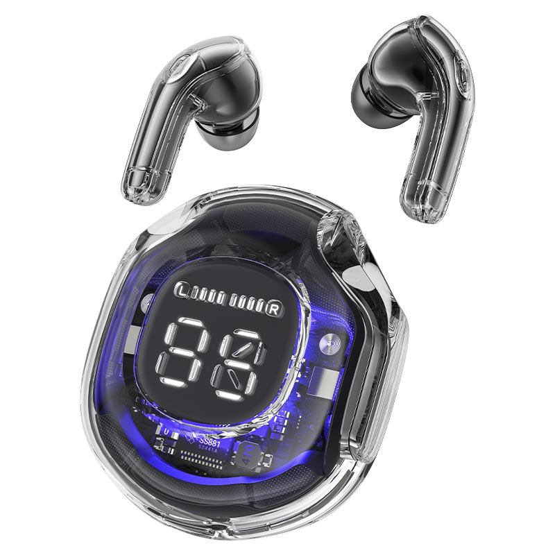 Belaidės Ausinės Su Dėklu T8 Bluetooth Tws Juodos Spalvos