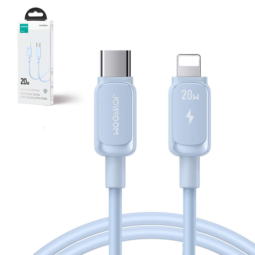 Kabelis "iphone" Usb-c - "lightning" 20w 1,2 M Mėlynas