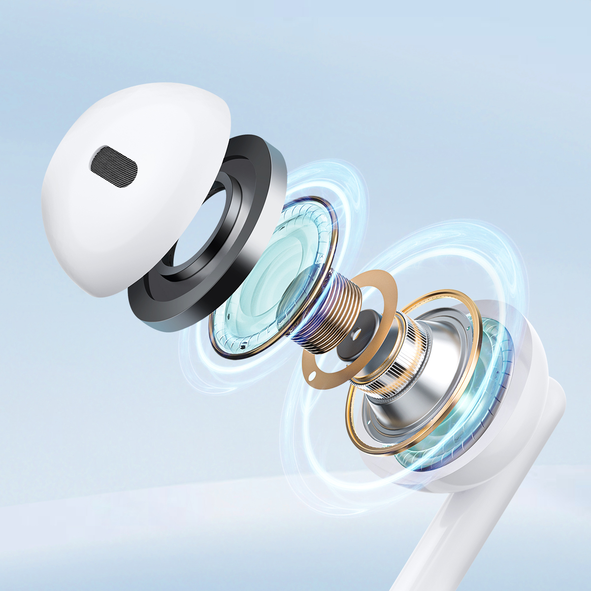 Laidinės Mini Jack 3,5 Mm Ausinės Su Nuotolinio Valdymo Pulteliu, Baltos Spalvos