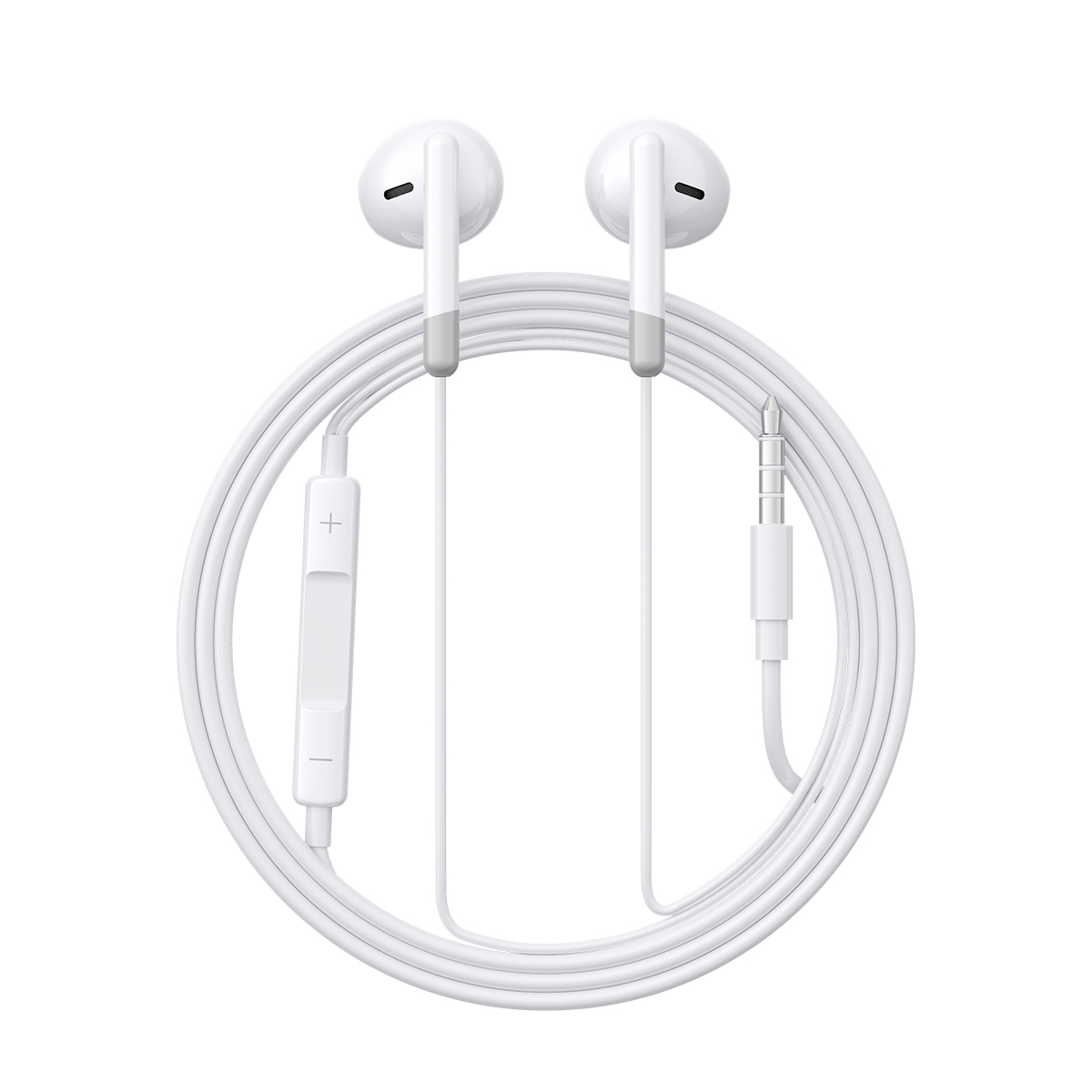 Laidinės Mini Jack 3,5 Mm Ausinės Su Nuotolinio Valdymo Pulteliu, Baltos Spalvos