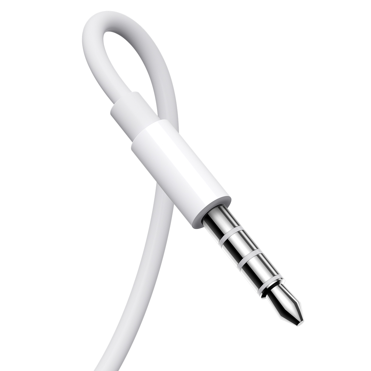 Laidinės Mini Jack 3,5 Mm Ausinės Su Nuotolinio Valdymo Pulteliu, Baltos Spalvos