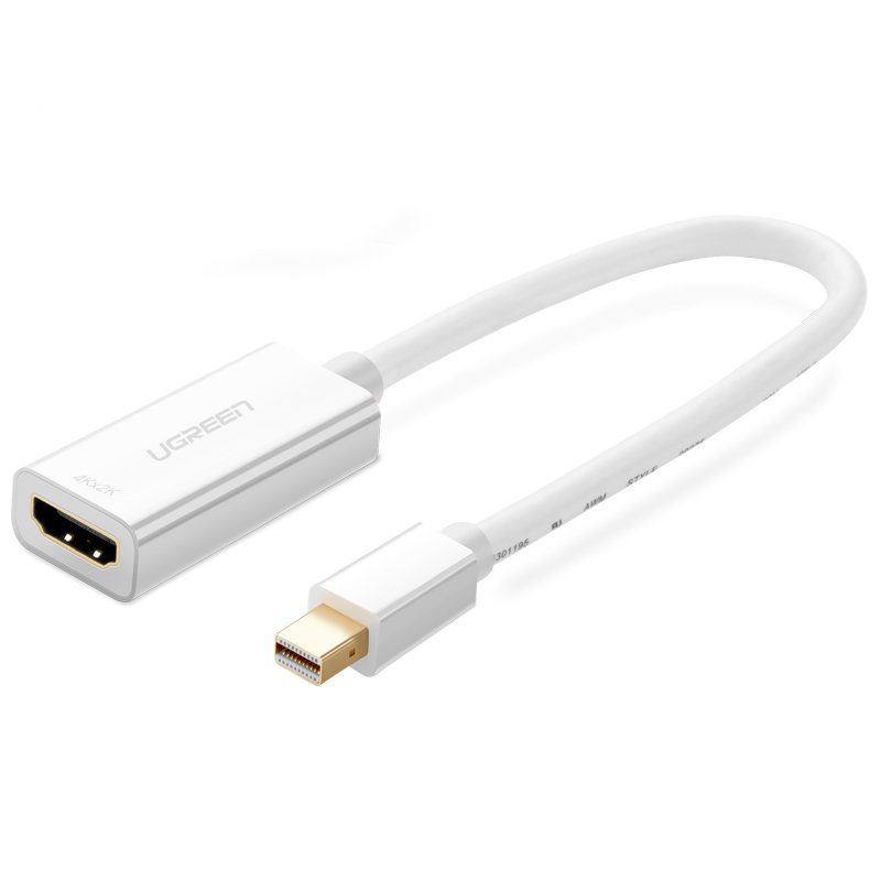 Adapteris Fhd Mini Displayport (vyriškos Lyties) - Hdmi (moteriškos Lyties), Baltas