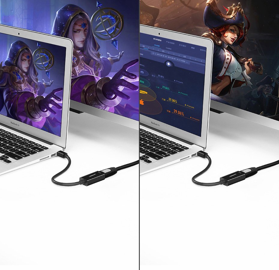 Adapteris Fhd Mini Displayport (vyriškos Lyties) - Hdmi (moteriškos Lyties), Baltas