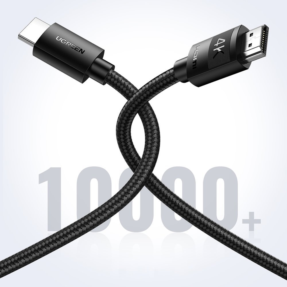 Hdmi 2.0 4k Tvirtas Pintas Vaizdo Kabelis 1 M Juodas