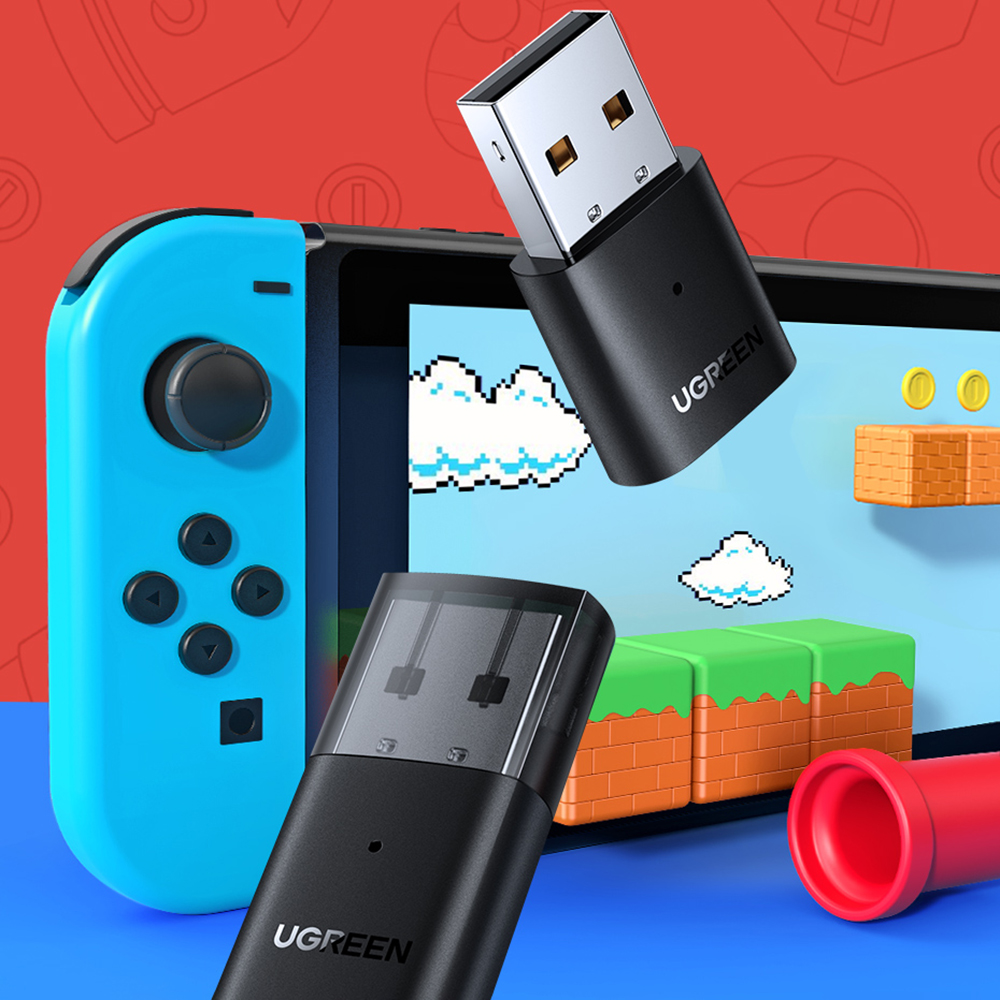 "bluetooth" Siųstuvo Adapteris "playstation Nintendo Switch" Ausinėms Juodas