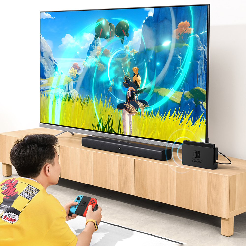 "bluetooth" Siųstuvo Adapteris "playstation Nintendo Switch" Ausinėms Juodas