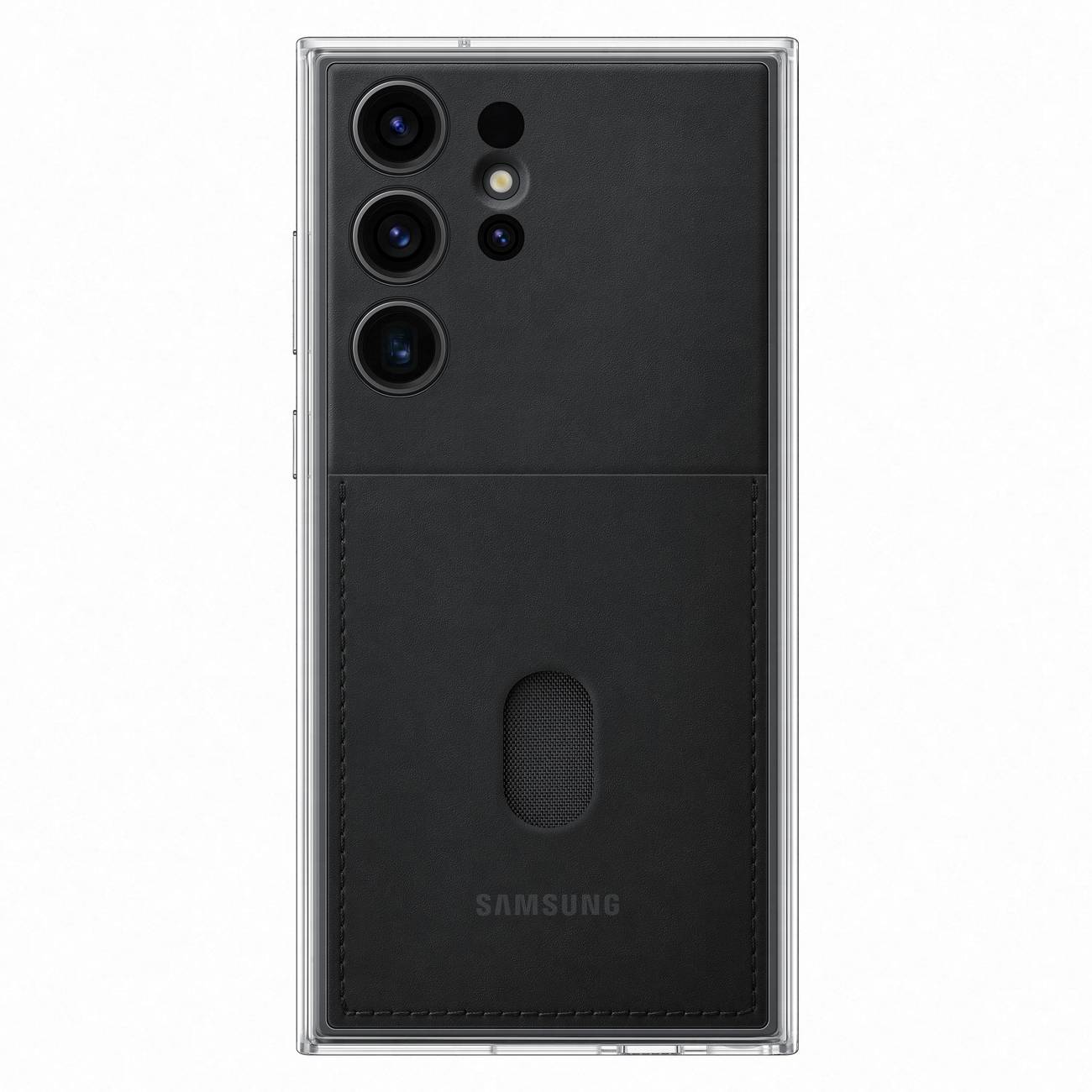 Dėklas Su Nuimama Nugarėle Galaxy S23 Ultra Frame Cover Juodas