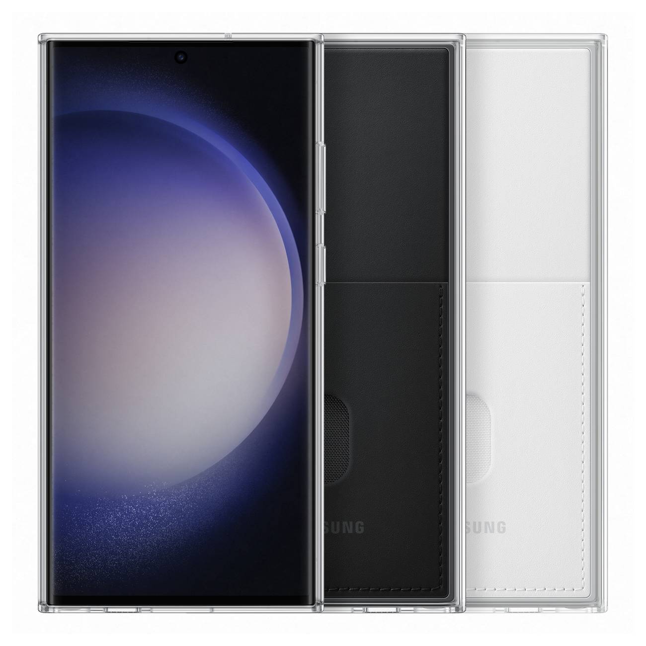 Dėklas Su Nuimama Nugarėle Galaxy S23 Ultra Frame Cover Juodas