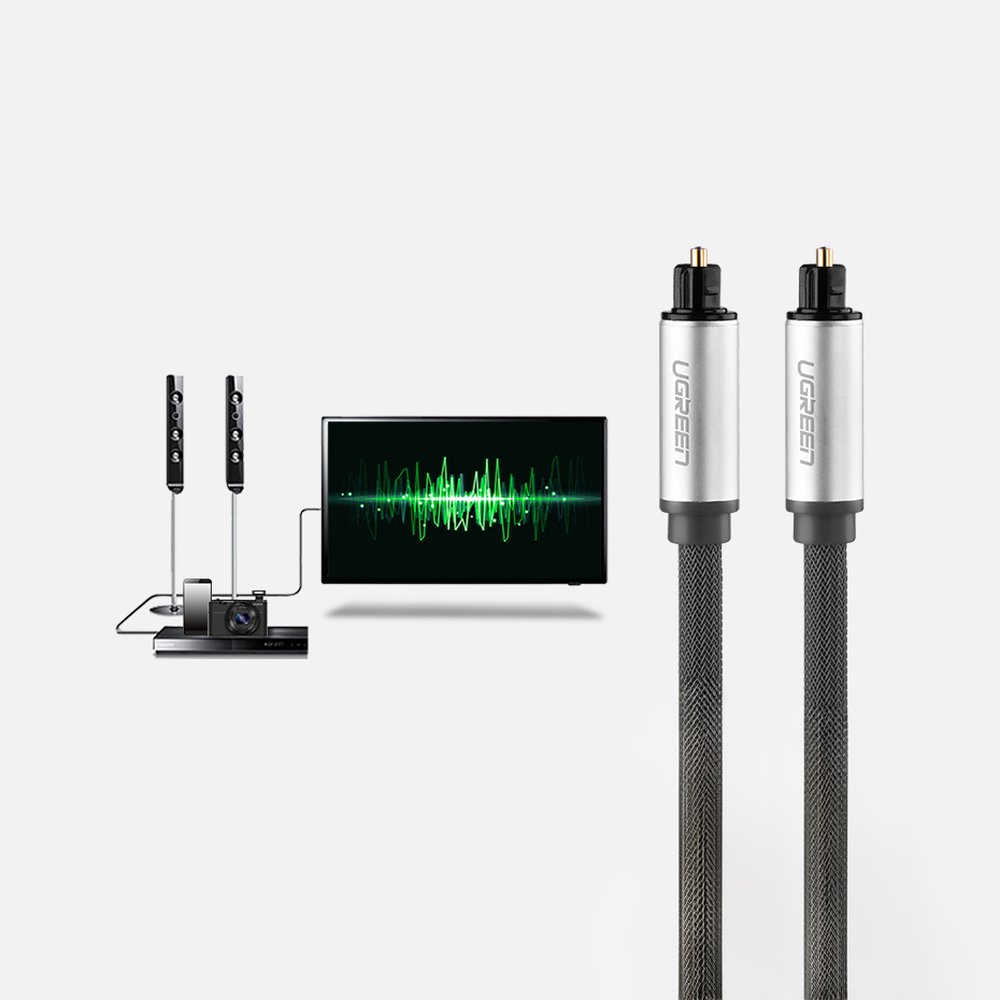 Toslink Spdif Optinis Kabelis 3 M Pilkos Spalvos