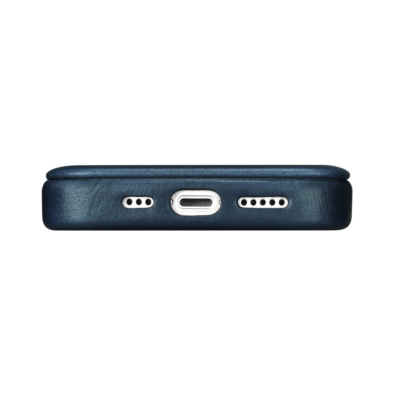 Odinis Dėklas Iphone 14 Su Magnetiniu Atvartu Magsafe Ce Oil Wax Premium Leather Blue