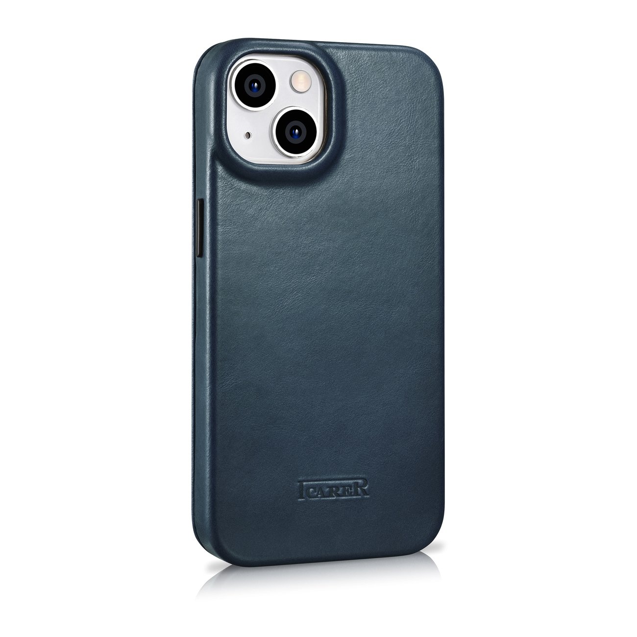 Odinis Dėklas Iphone 14 Su Magnetiniu Atvartu Magsafe Ce Oil Wax Premium Leather Blue