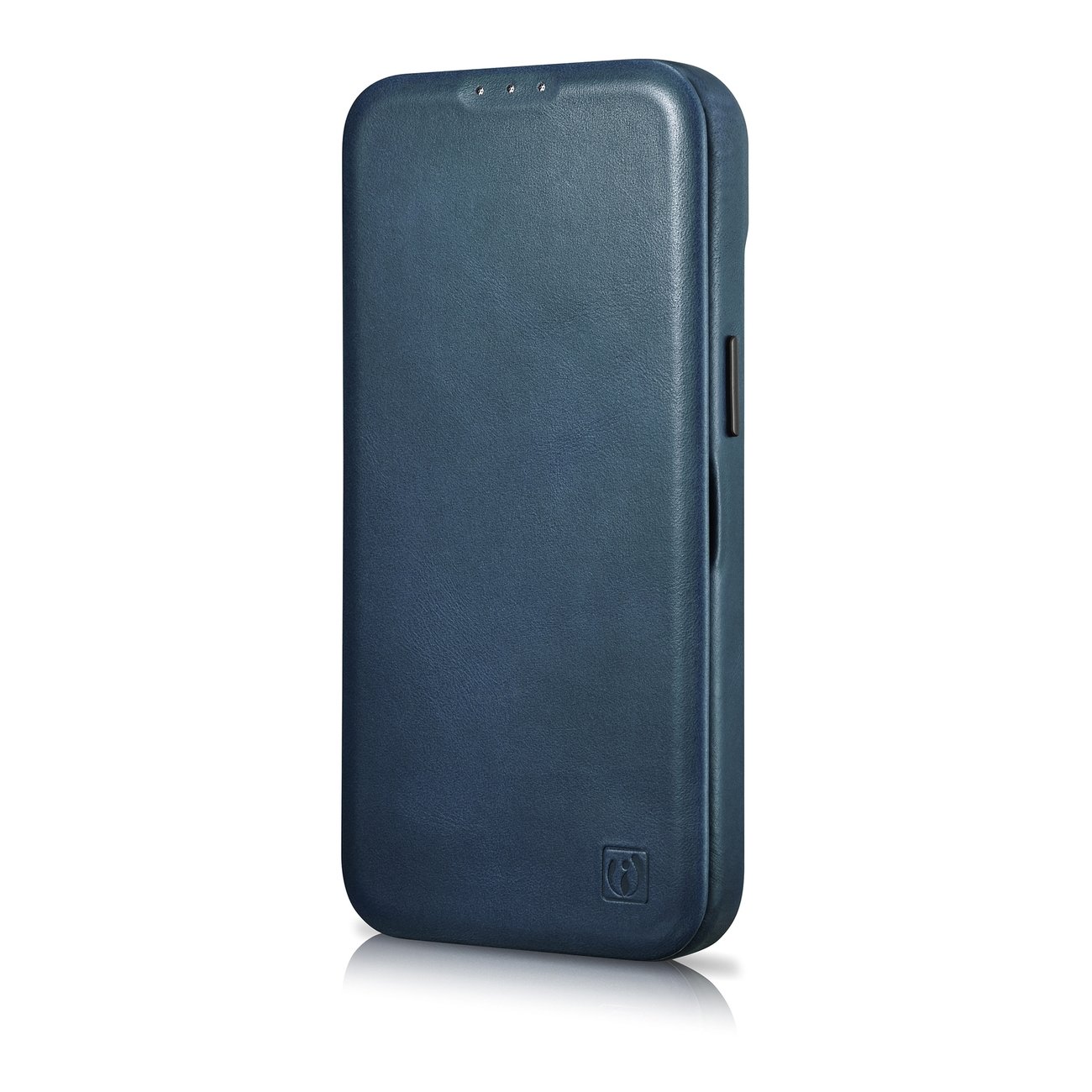 Odinis Dėklas Iphone 14 Su Magnetiniu Atvartu Magsafe Ce Oil Wax Premium Leather Blue